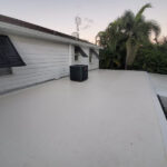 Home in Stancombe with dec tec installed on two level roof